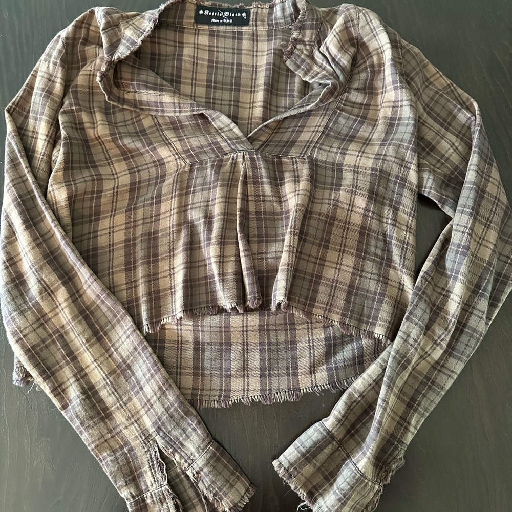 Cropped flannel